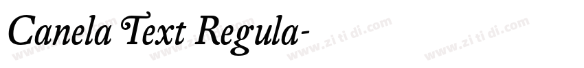 Canela Text Regula字体转换 Canela Text Regula字体转换